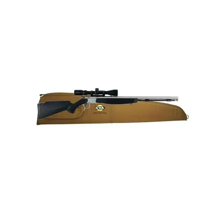 CVA Optima V2 Break Action Single Shot Black Powder Rifle .50 Caliber 26" Barrel Konus Pro 3-9x40mm Scope Black Synthetic Stock Stainless Finish