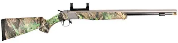CVA Wolf .50 Cal – 209 Mag. 24” Barrel Stainless Steel-Realtree Hardwoods Green