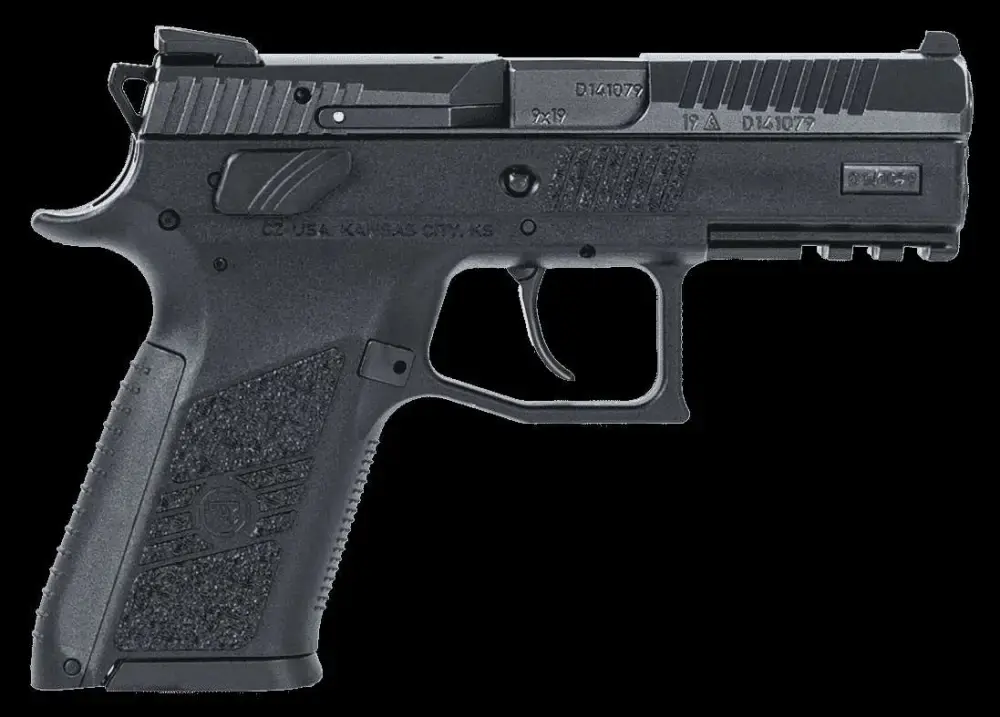 CZ 01086 P-07 Compact 9mm Luger 3.80" 10+1 Black Black Polymer Grip