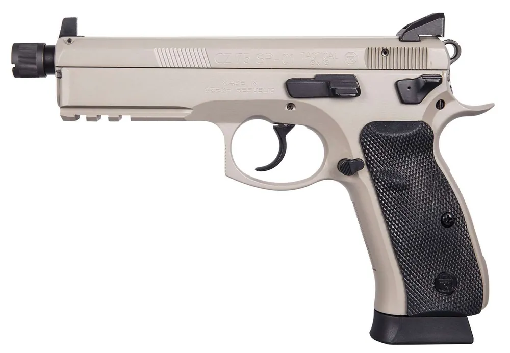CZ 01253 CZ 75 SP-01 Tactical 9mm Luger 5.20" 10+1 Gray Black Rubber Grip