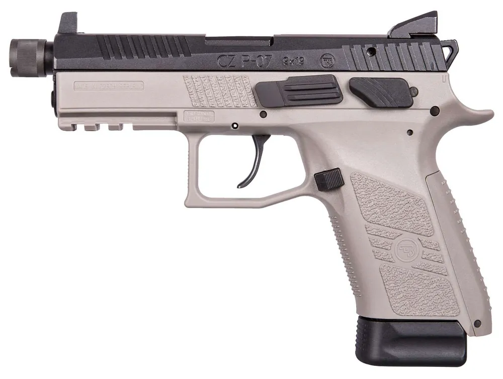 CZ 01288 P-07 Suppressor Ready 9mm Luger 4.50" 10+1 Gray Gray Polymer Grip