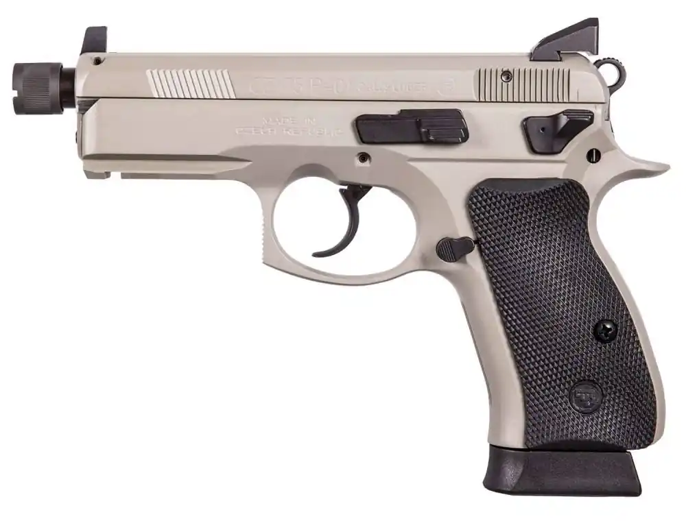 CZ 01299 P-01 Omega 9mm Luger 4.50" 10+1 Gray Black Rubber Grip
