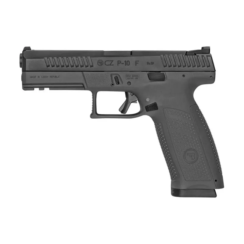 CZ 01540 P-10 Full Size 9mm Luger 4.50" 10+1 Black Black Interchangeable Backstrap Grip