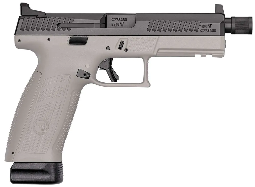 CZ 01544 P-10 Suppressor Ready 9mm Luger 4.50" 10+1 Gray Gray Polymer Grip