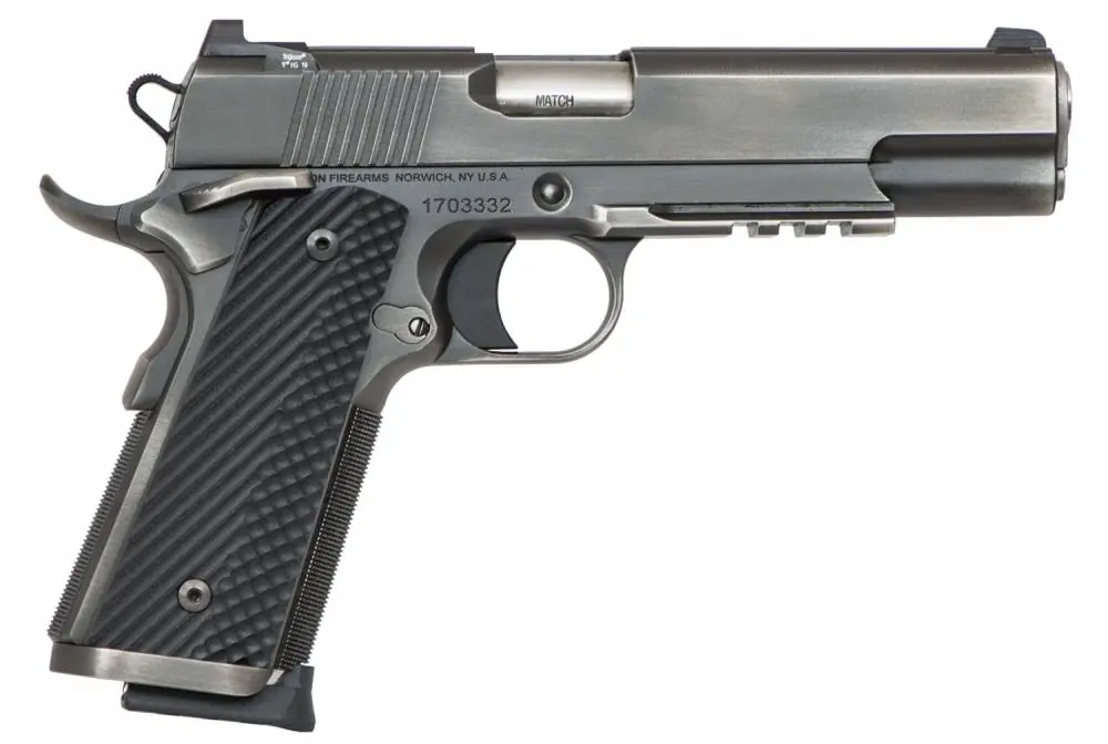 Dan Wesson 01805 Specialist 45 ACP 5" 8+1 Distressed Stainless Steel Black G10 Grip