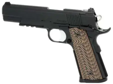 Dan Wesson 01808 Specialist Commander 45 ACP 4.25" 8+1 Black Stainless Steel Black/Brown G10 Grip
