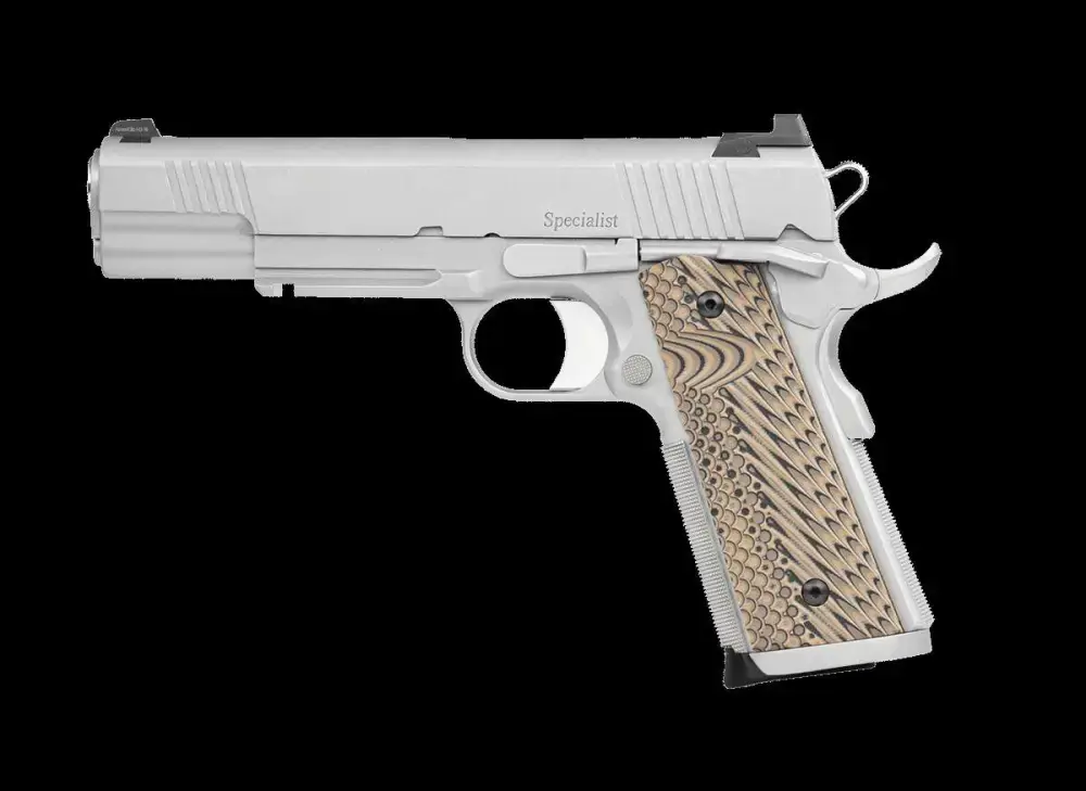 Dan Wesson 01815 Specialist 10mm Auto 5" 8+1 Stainless Steel Black/Brown G10 Grip