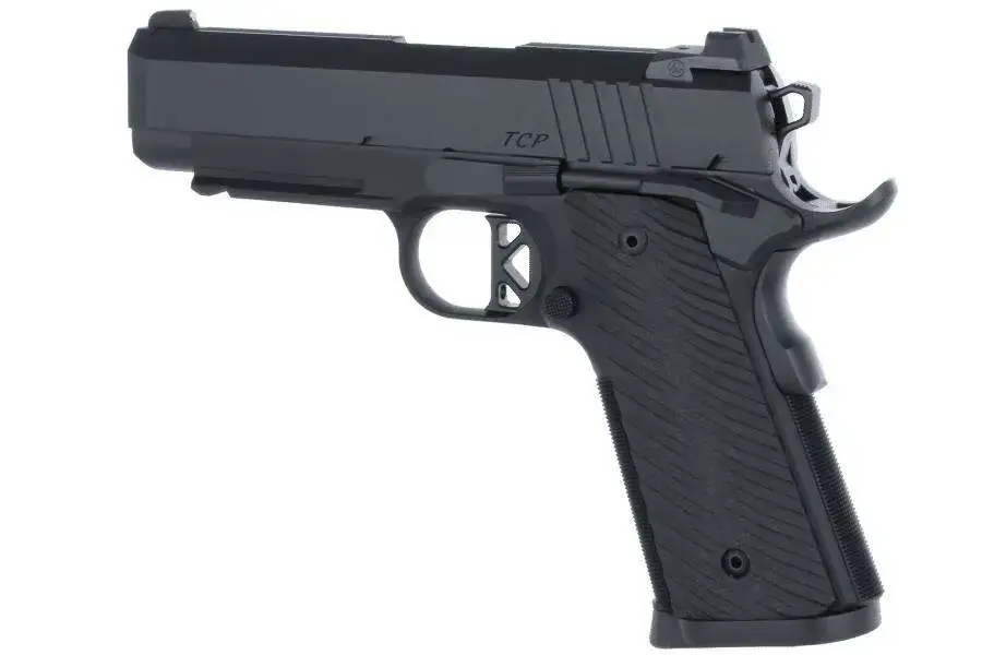 Dan Wesson 01846 TCP 45 ACP 4" 8+1 Black Aluminum Black G10 Grip