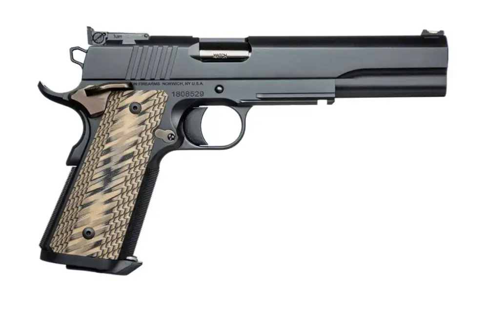 Dan Wesson 01853 Kodiak 10mm Auto 6.03" 8+1 Black Duty Black Slide Brown G10 Grip