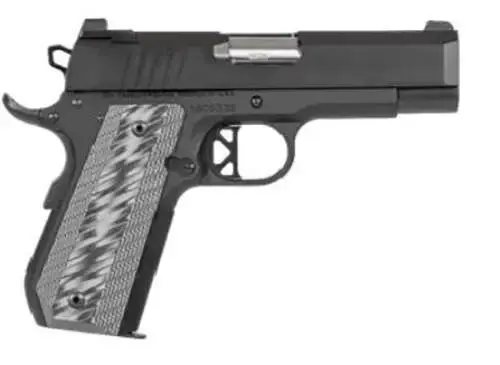 CZ 01883 Enhanced Commander ECP 45 ACP 4" Bull Barrel 8+1 Black Tapered G10 Grip Bobtailed Frame