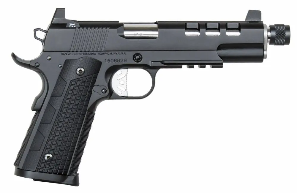 Dan Wesson 01886 Discretion 9mm Luger 5.70" 10+1 Black Black G10 Grip Suppressor Ready Rail