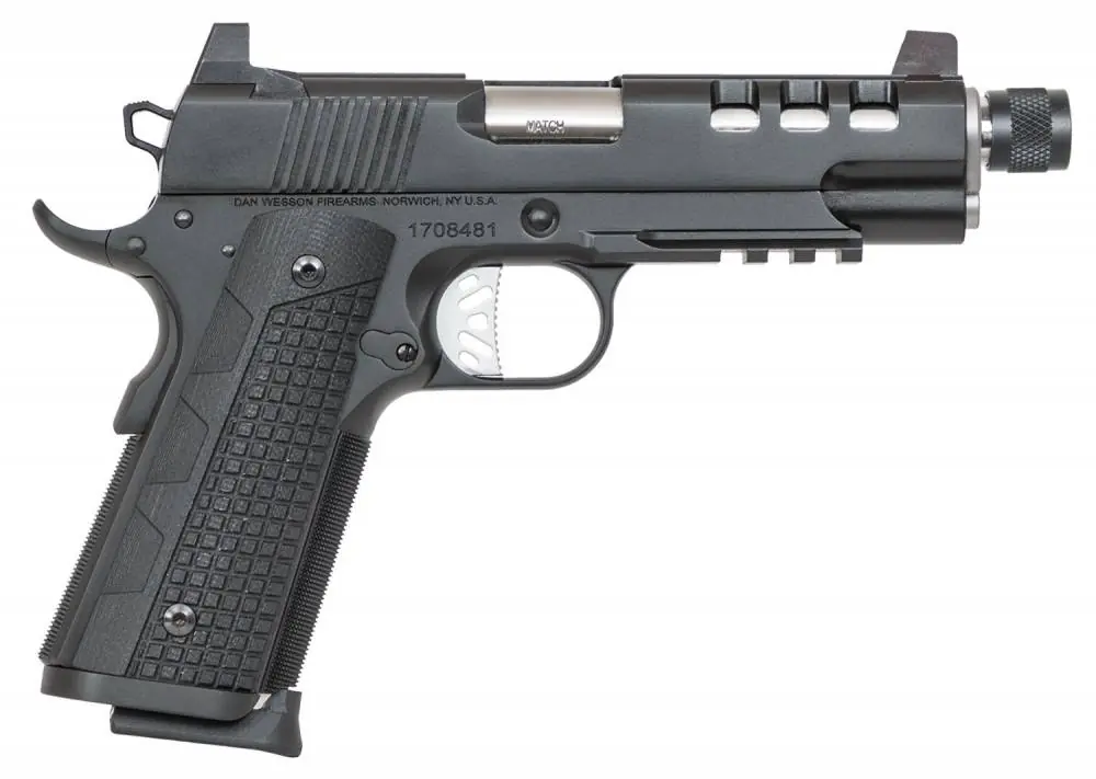 Dan Wesson 01888 Discretion Commander 9mm Luger 5" 10+1 Black Black G10 Grip Night Sights Suppressor Ready