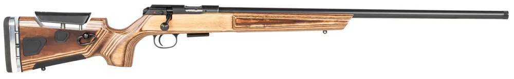 CZ 02367 CZ 457 At-One Varmint 17 HMR 5+1 24" Wood Fixed w/Adjustable Comb Stock Blued Right Hand