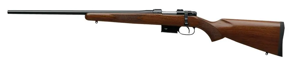 CZ 03092 CZ 527 American 223 Rem 5+1 21.90" Blued Turkish Walnut Fixed American Style Stock Left Hand