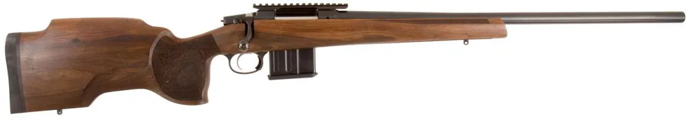 CZ 04815 CZ 557 Varmint 308 Win 10+1 25.60" Turkish Walnut Fixed Target Style Stock Black Right Hand