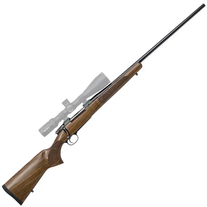 CZ 04832 CZ 557 American 6.55x55 5+1 24" Turkish Walnut Fixed American Style Stock Blued
