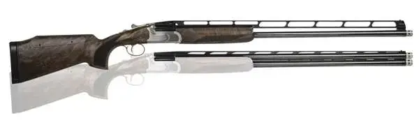 CZ 06582 All American Trap Combo 12 Gauge 32" 2 3" Brushed Stainless Fixed w/Adjustable Comb Stock Turkish Walnut Right Hand