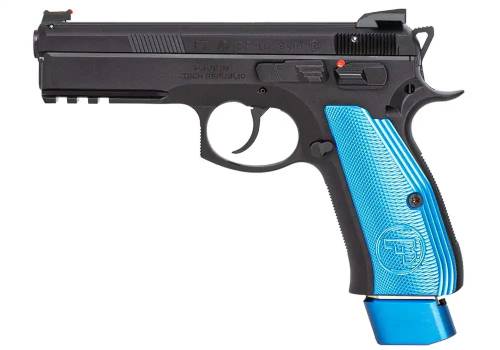 CZ 75 SP-01 COMPETITION 9MM 21RD BLK NS BLUE