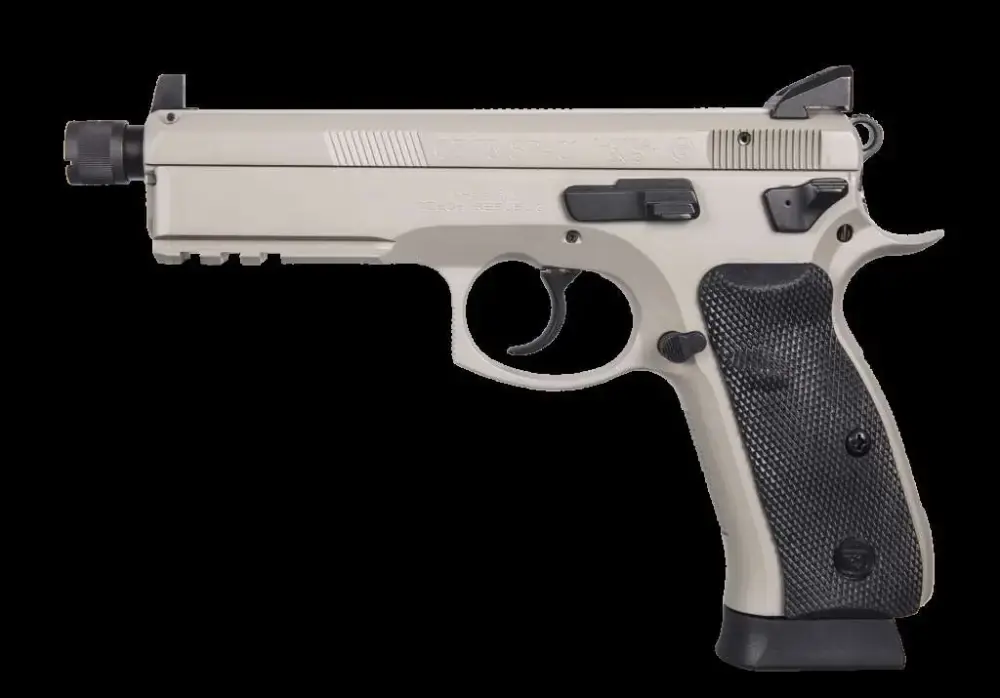 CZ 91253 SP-01 Tactical 9mm Luger 5.20" 18+1 Gray Black Rubber Grip