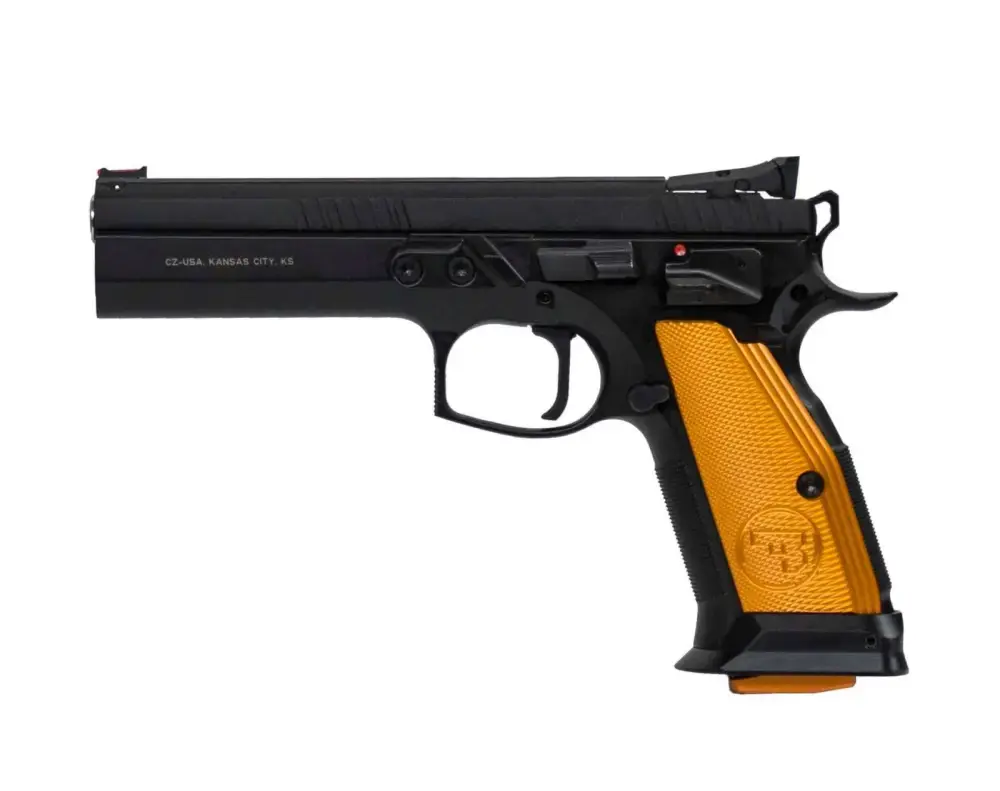 CZ 91260 CZ 75 Tactical Sport Orange 40 S&W 5.40" 17+1 Black Orange Aluminum Grip