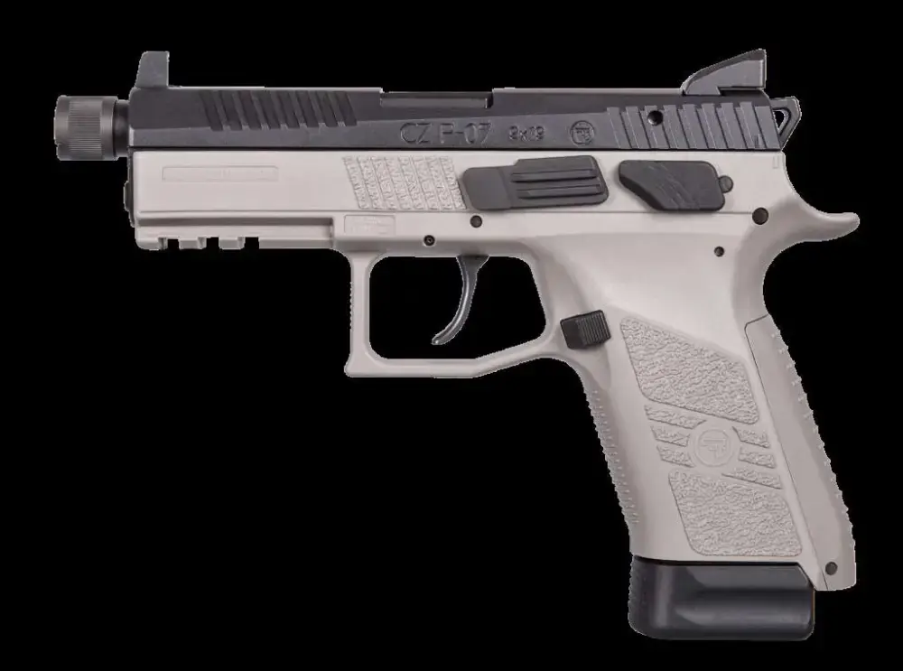 CZ 91288 P-07 9mm Luger 4.50" 15+1 Gray Gray Polymer Grip Night Sights
