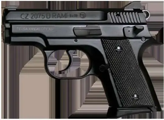 CZ 91754 CZ 2075 RAMI BD 9mm Luger 3.05" 14+1 Black Rubber Grips Black Steel Slide