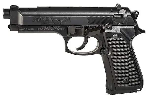 Daisy 0340 Powerline 340 Spring Piston 177 Pellet 13rd, 177 BB 200rd Black Frame Black Checkered Polymer Grip