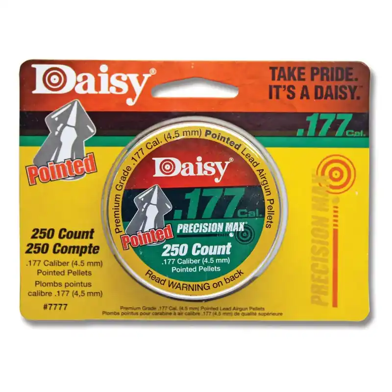 Daisy 987777406 PrecisionMax .177 Pellet Lead Pointed Field Pellet 250 Per Tin