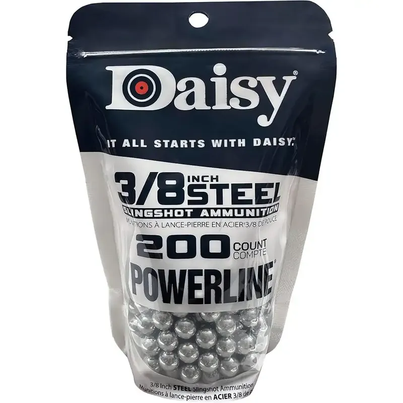 Daisy 8183 Powerline 3/8" Steel Slingshot 70 Per Box