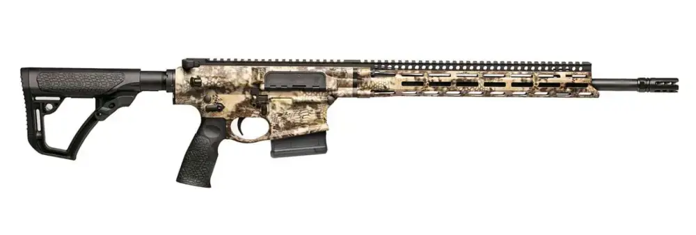 Daniel Defense 0215809282047 DD5 V4 Hunter 6.5 Creedmoor 18" 5+1 Kryptek Highlander Black 6 Position w/SoftTouch Overmolding Stock Black Polymer Grip Right Hand