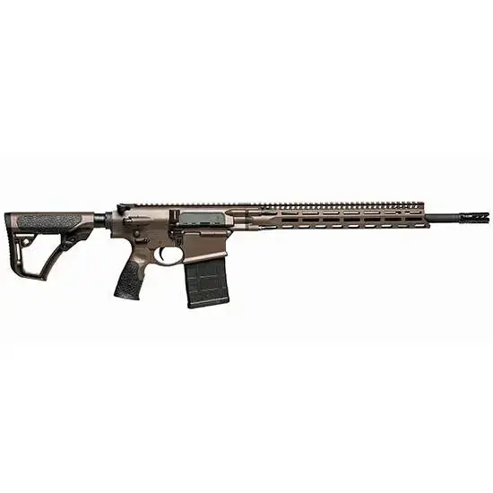 Daniel Defense 0215815060047 DD5 V4 Gen II 7.62x51mm NATO 18" 20+1 Mil-Spec Brown Cerakote Black 6 Position w/SoftTouch Overmolding Stock Black Polymer Grip