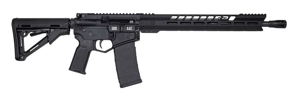 Diamondback DB15300BGB DB15 300 Blackout 16" 30+1 Black Adjustable Magpul CTR Stock Black Magpul MOE K2 Grip with Black Gold Lower