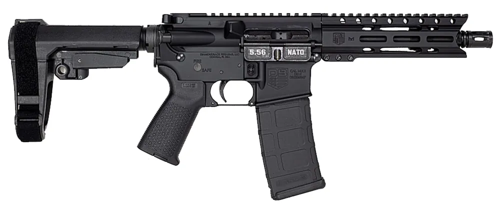 Diamondback DB15PCML7SB3 DB15 AR Pistol Carbine Length 5.56x45mm NATO 7" 30+1 Black SBA3 Pistol Brace Stock