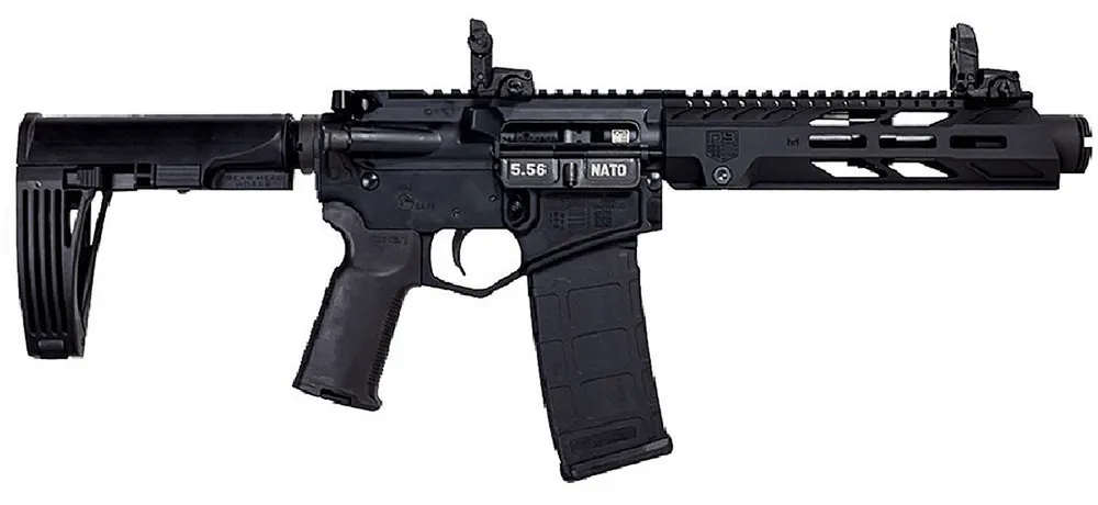 Diamondback DB15PDS10B DB15 5.56x45mm NATO 10" 30+1 Black Gearhead Works Tailhook Mod2 Brace Stock Black Magpul MOE-K2+ Grip Right Hand