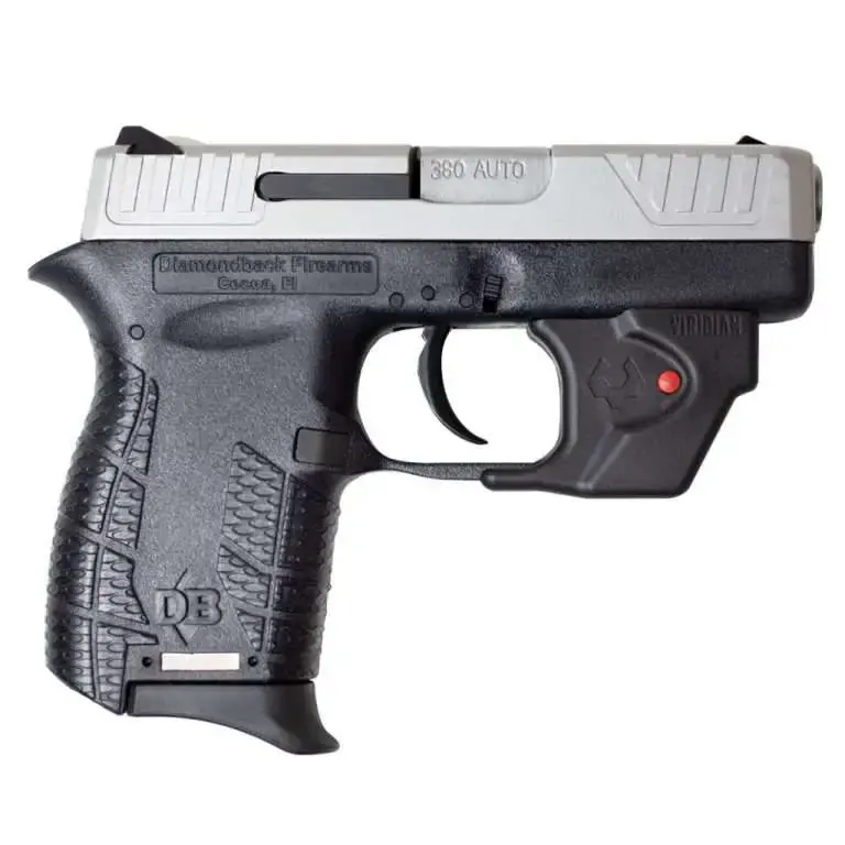 Diamondback DB380VL DB380 380 ACP 2.80" 6+1 Black Stainless Steel Slide Black Polymer Grip with Viridian Laser