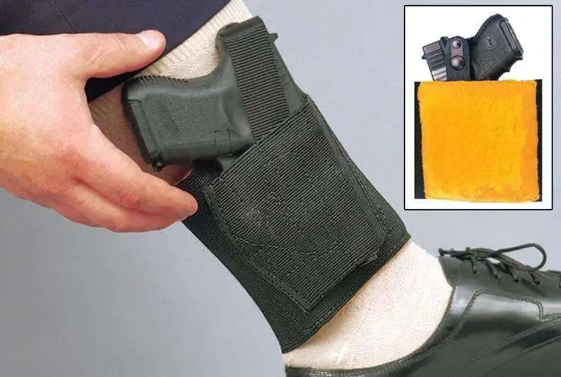 Desantis Gunhide 062BAE1Z0 Apache Ankle Fits Glock 26/27 Elastic Black