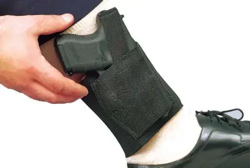 Desantis Gunhide 062BASRZ0 Apache Ankle S&W J Frame 2" Elastic Black