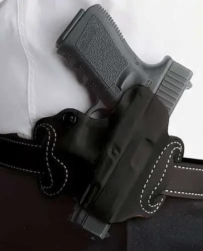 Desantis Gunhide 086BAE1Z0 Mini Slide Black Leather Belt fits Glock 43 Right Hand