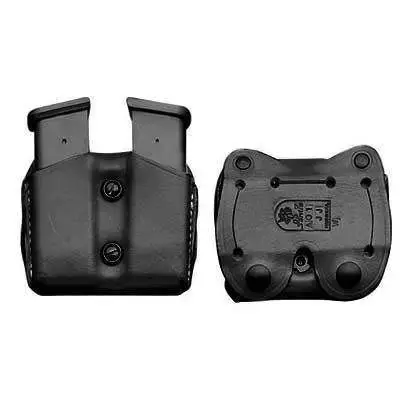 Desantis Gunhide A01BJJJZ0 Double Mag Pouch Glock 17, 19, 22-23 1.75" Belt Black Leather