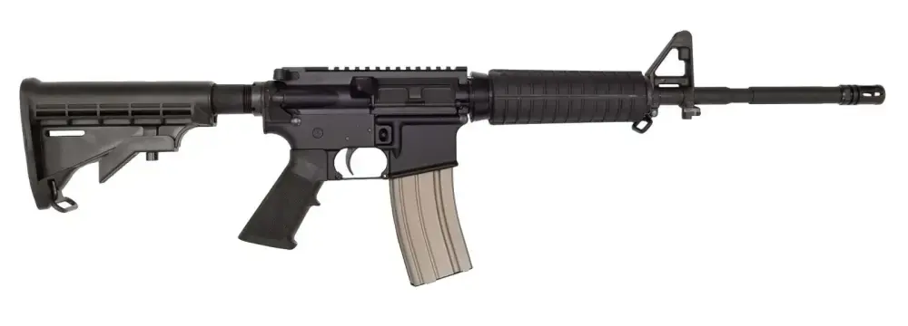 Del-Ton Inc RFTM16-0 Echo 316 5.56x45mm NATO 16" 30+1 Black Hard Coat Anodized 5 Position M4 Stock Black Polymer Grip