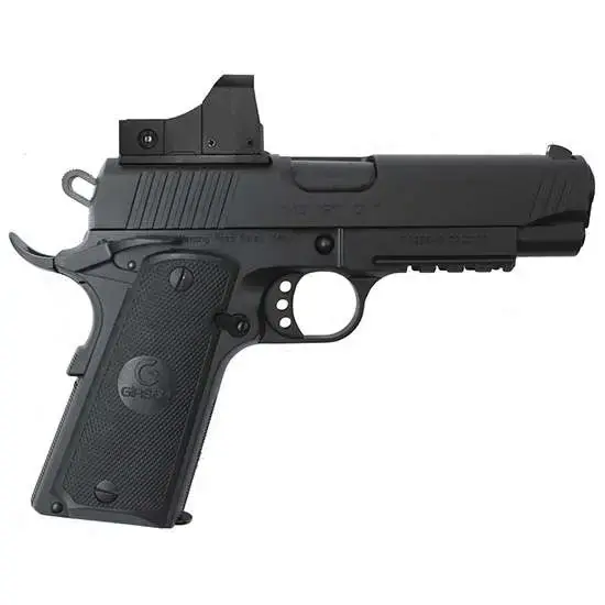 EAA 390051 Girsan MC1911C 9mm Luger 4.40" 9+1 Black Black Checkered Polymer