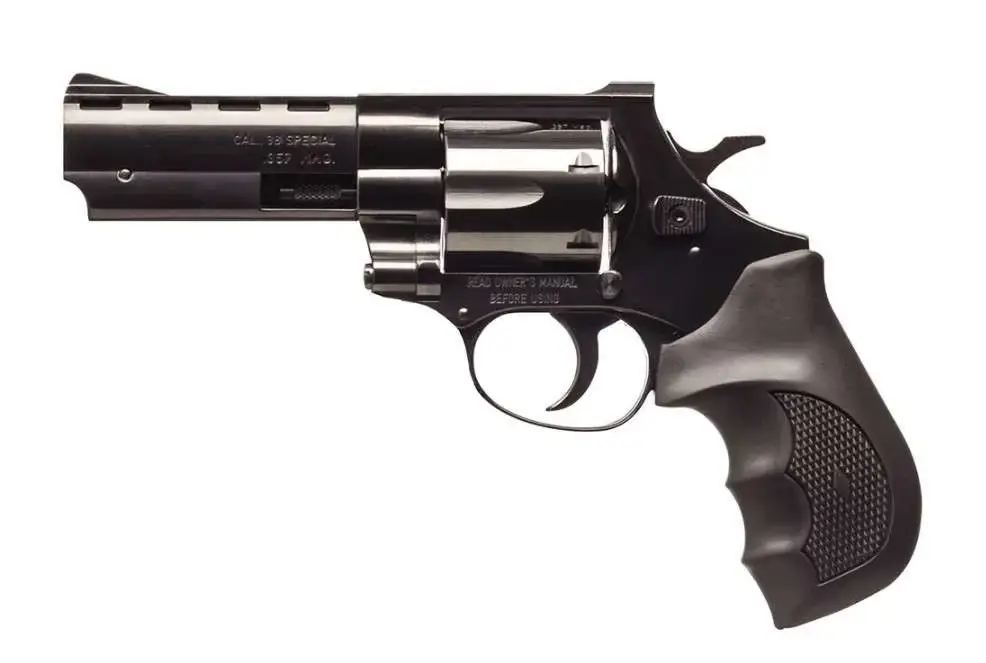 EAA 770123 Windicator 38 Special 6 Round 4" Blued Aluminum Black Rubber Grip