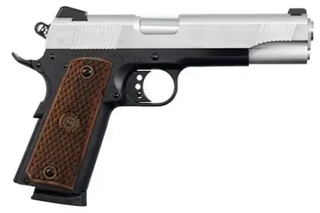 American Classic AC45G2DT 1911 Classic II 45 ACP 5" 8+1 Blued Hard Chrome Slide Hardwood w/MAC Logo Grip