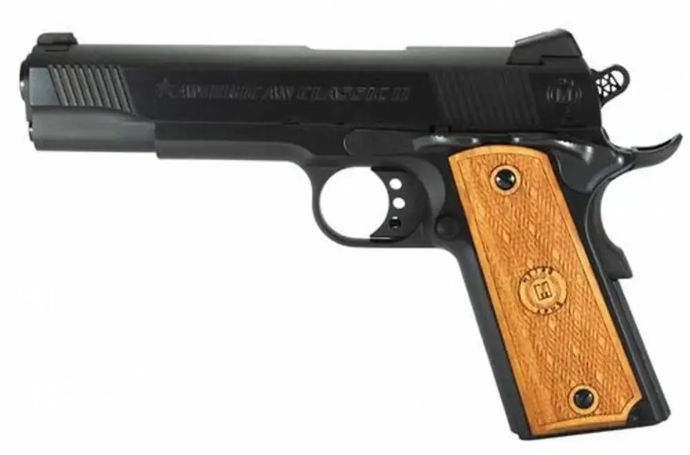 American Classic AC9G2 1911 Classic II 9mm Luger 5" 9+1 Blued Hardwood Grip