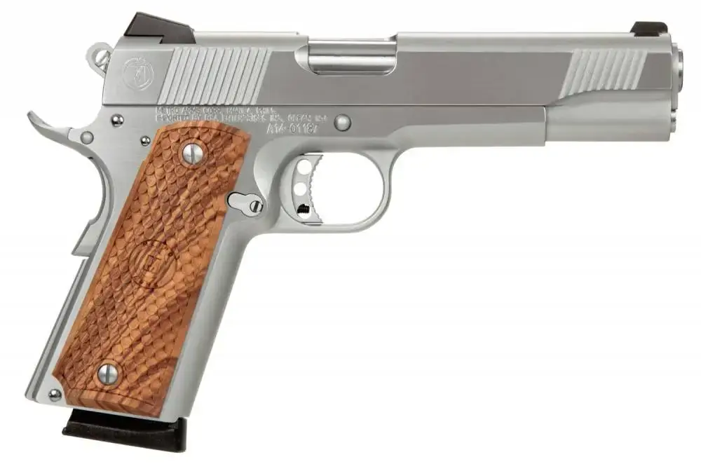 American Classic AC9G2C 1911 Classic II 9mm Luger 5" 8+1 Hard Chrome Hardwood w/MAC Logo Grip