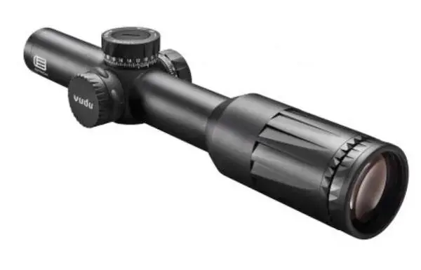 Eotech VDU16FFSR1 Vudu 1-6x 24mm Obj 102.4-16.7 ft @ 100 yds FOV 30mm Tube Black Hardcoat Anodized Finish Illuminated SR-1 (FFP)