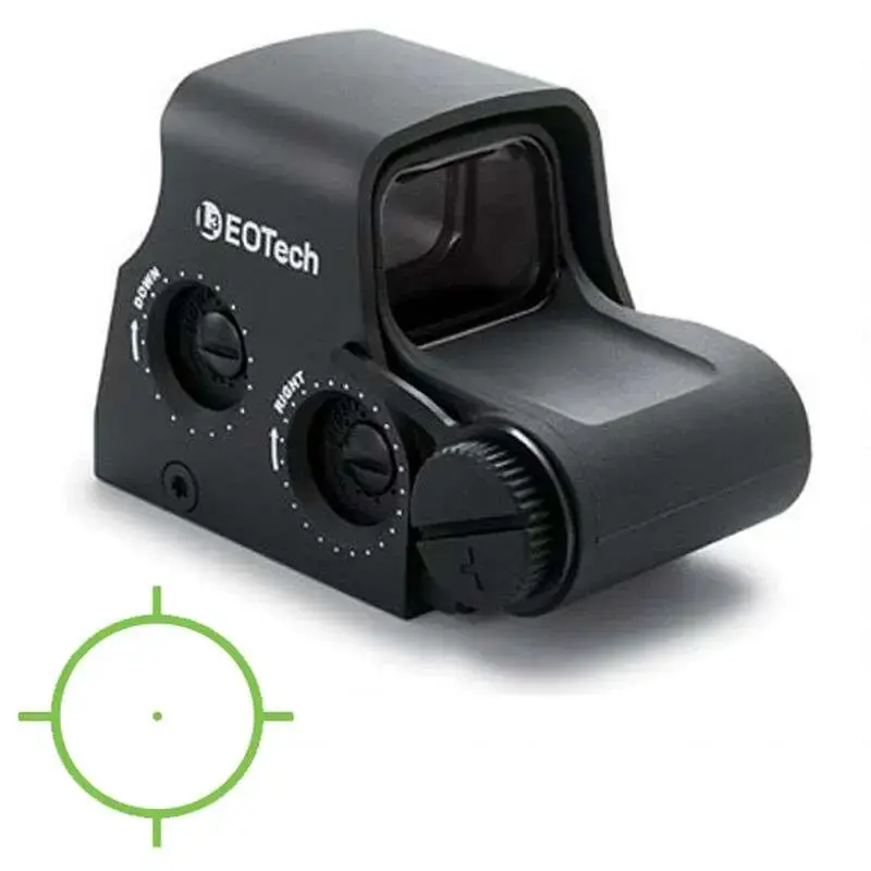 Eotech XPS2OGRN XPS2 Holographic Weapon Sight 1x 68 MOA Ring/1 MOA Green Dot Black CR123A Lithium