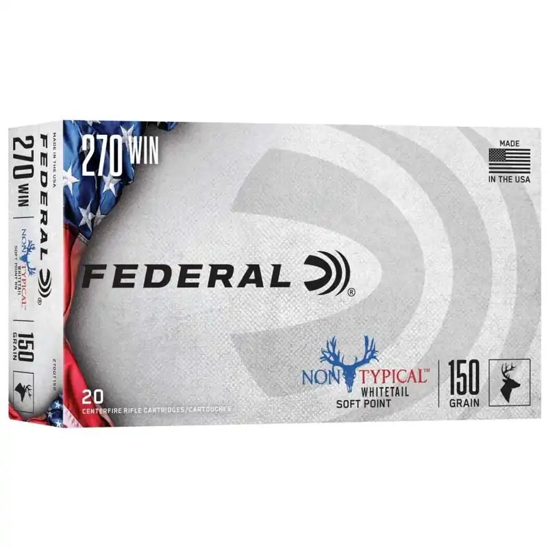Federal 270DT150 Non-Typical 270 Win 150 gr Non-Typical Soft Point (SP) 20 Round Box
