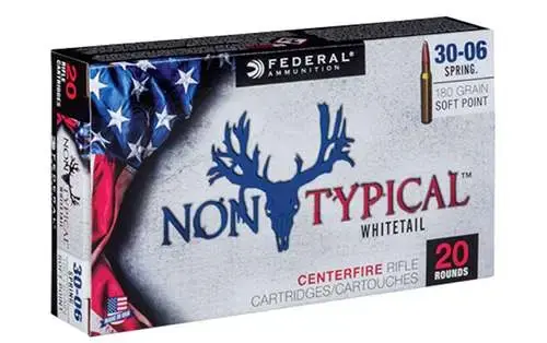 Federal 3006DT180 Non-Typical 30-06 Springfield 180 gr Non-Typical Soft Point (SP) 20 Round Box