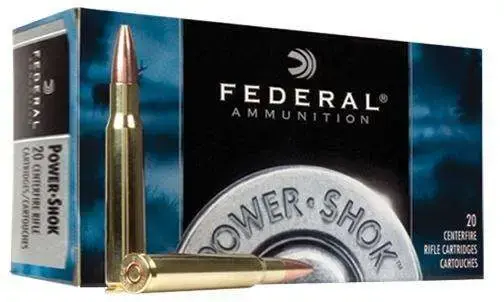 Federal 303AS Power-Shok 303 British 180 gr Jacketed Soft Point (JSP) 20 Round Box